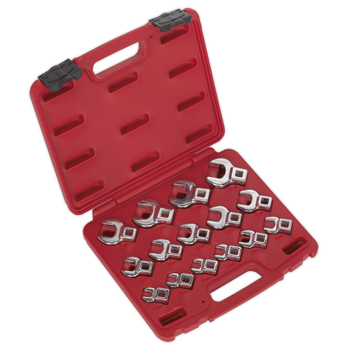 Premier AK59891 Premier Crow's Foot Open-End Spanner Set 3/8"Sq Drive 15pc