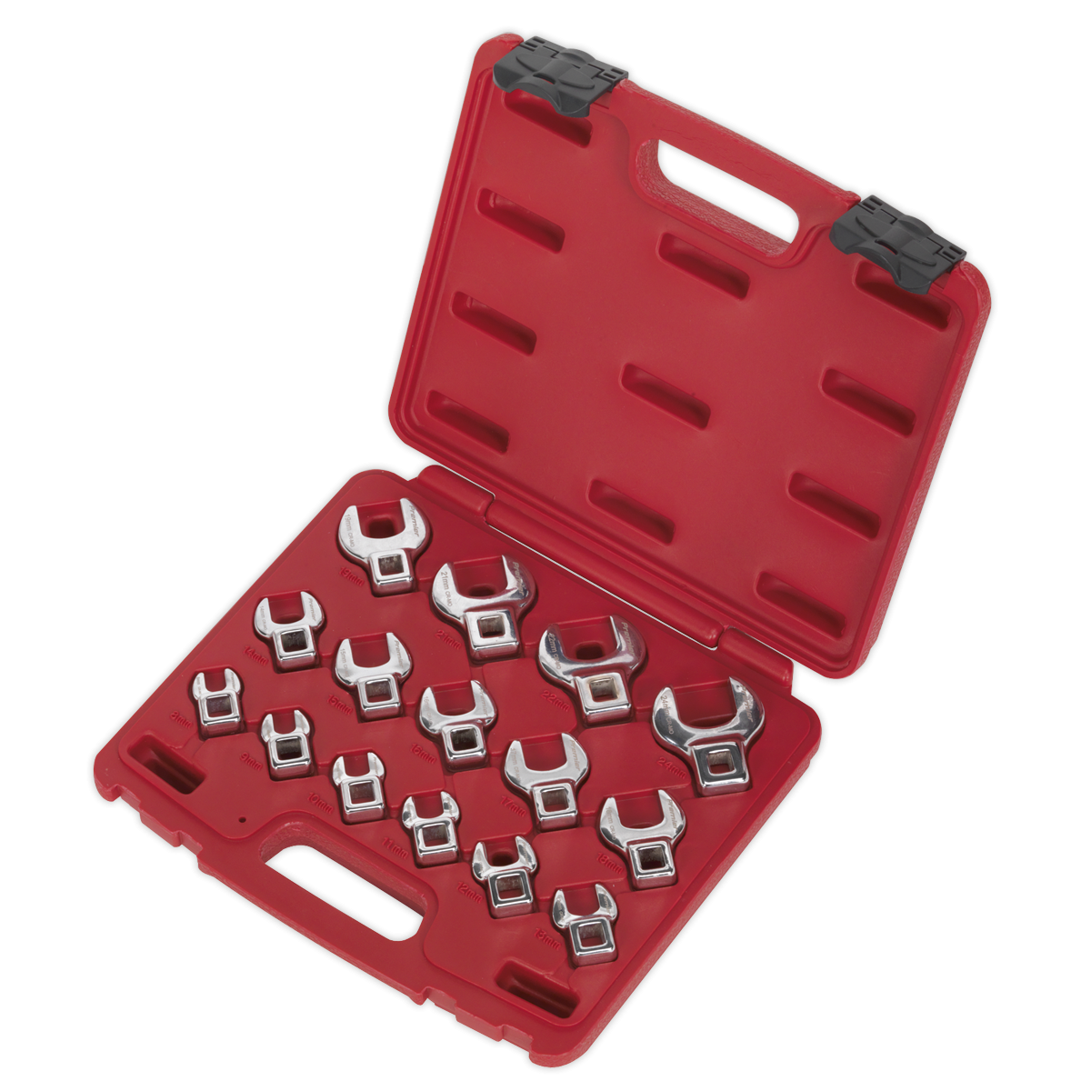 Premier AK59891 Premier Crow's Foot Open-End Spanner Set 3/8"Sq Drive 15pc
