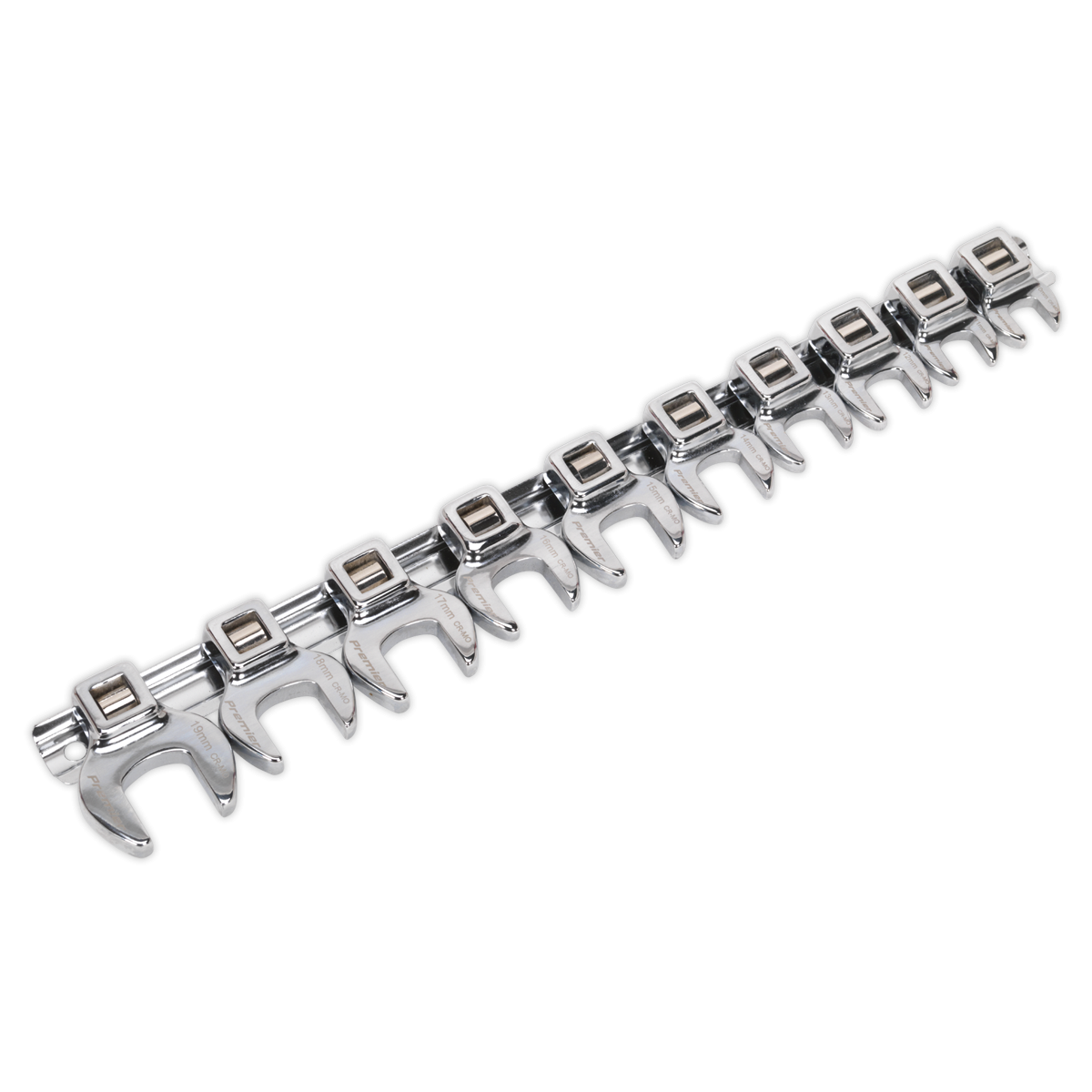 Premier AK5989 Premier Crow's Foot Open-End Spanner Set 3/8"Sq Drive 10pc