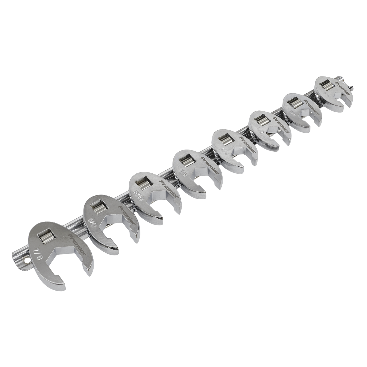 Premier AK599 Premier Imperial Crow's Foot Spanner Set 3/8"Sq Drive 8pc