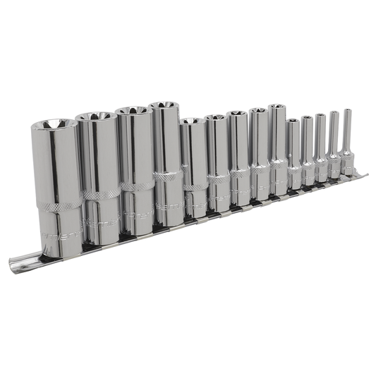 Premier AK6114 Premier TRX-Star* Deep Socket Set 1/4", 3/8" & 1/2"Sq Drive E4-E24 14pc