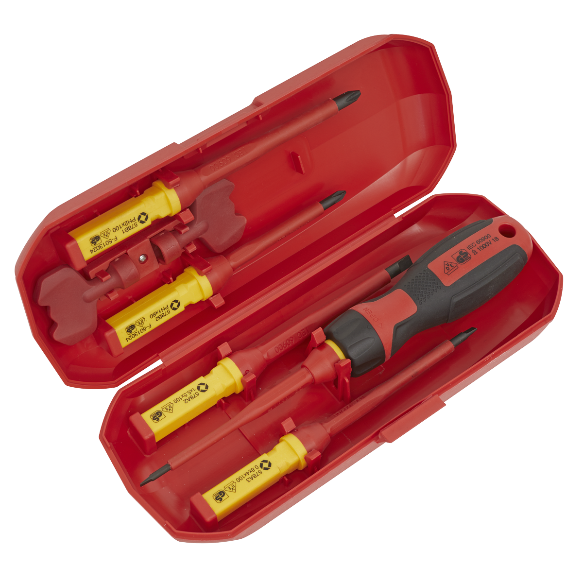 Premier AK61280 Premier Interchangeable Screwdriver Set 8pc - VDE Approved