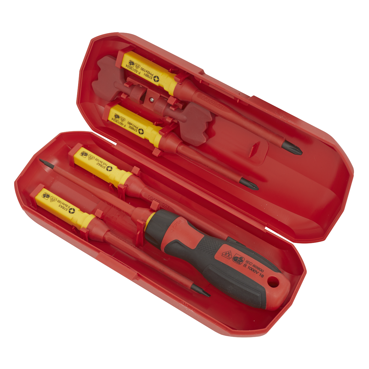Premier AK61280 Premier Interchangeable Screwdriver Set 8pc - VDE Approved
