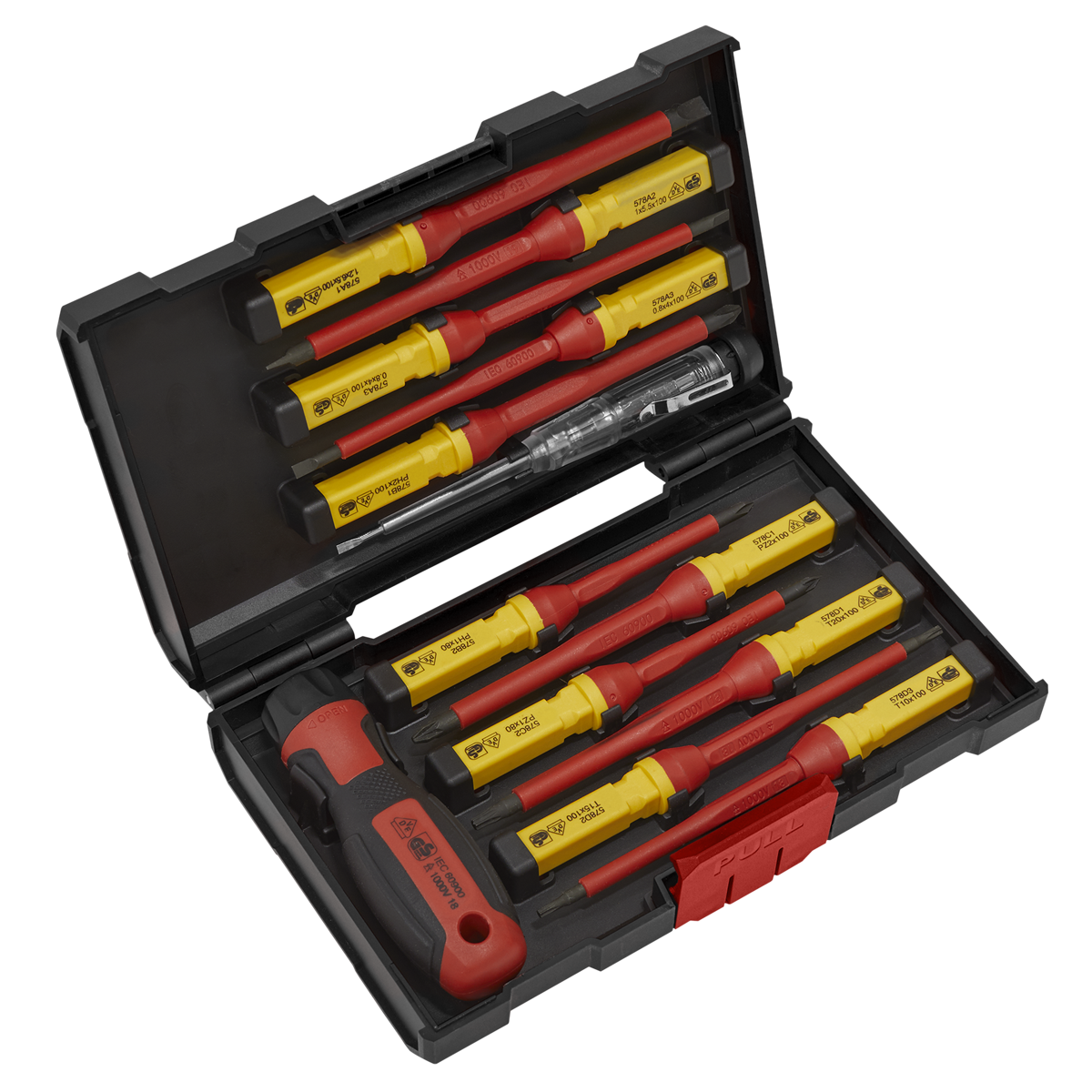 Premier AK6128 Premier Interchangeable Screwdriver Set 13pc - VDE Approved