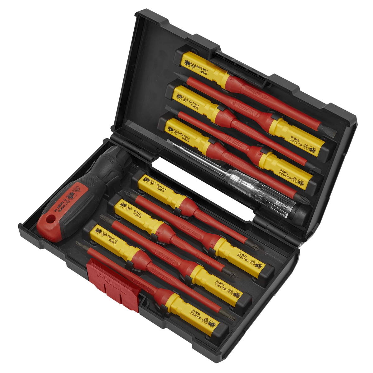 Premier AK6128 Premier Interchangeable Screwdriver Set 13pc - VDE Approved