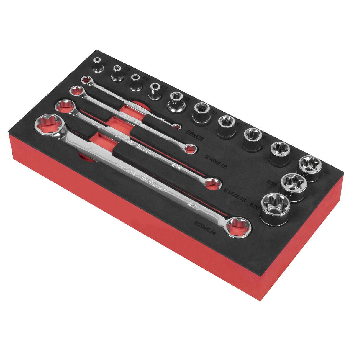 Premier AK61801 Premier TRX-Star* TRX-Star* Socket & Spanner Set 3/8"Sq Drive 16pc