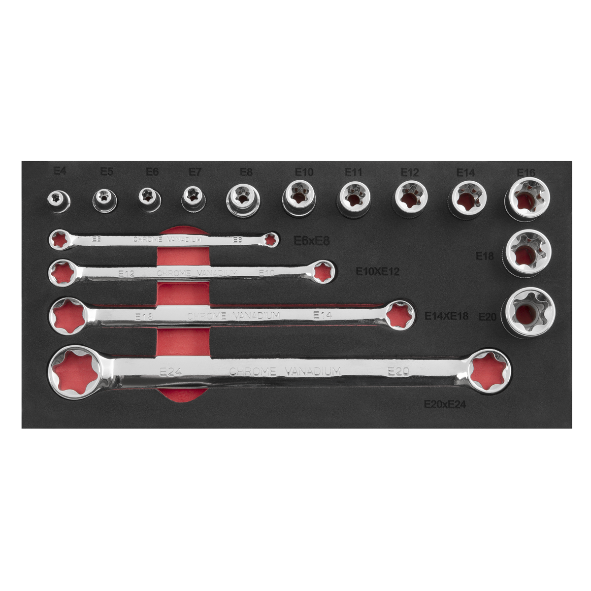 Premier AK61801 Premier TRX-Star* TRX-Star* Socket & Spanner Set 3/8"Sq Drive 16pc