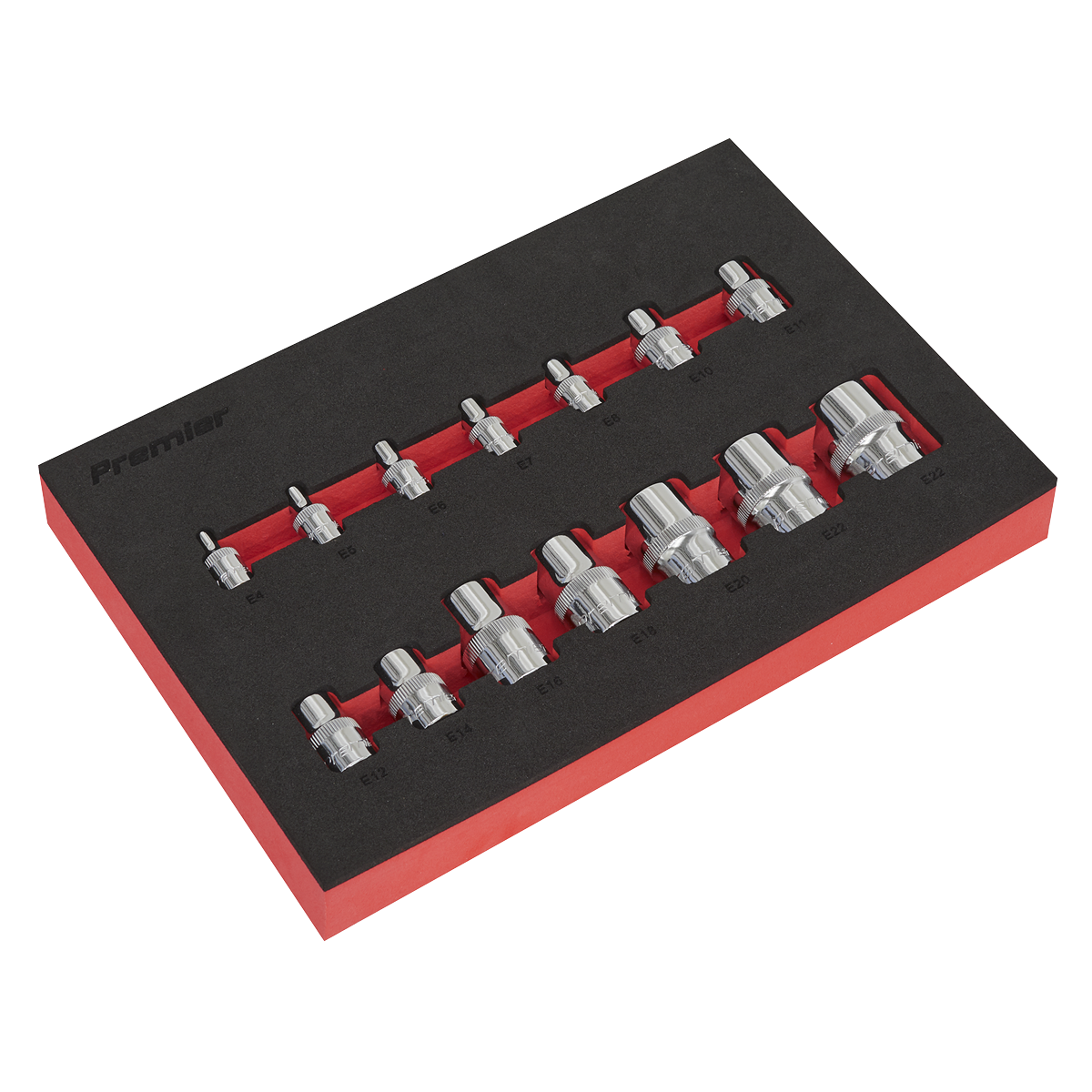 Premier AK61807 Premier TRX-Star* Socket Set 1/4", 3/8" & 1/2"Sq Drive 14pc
