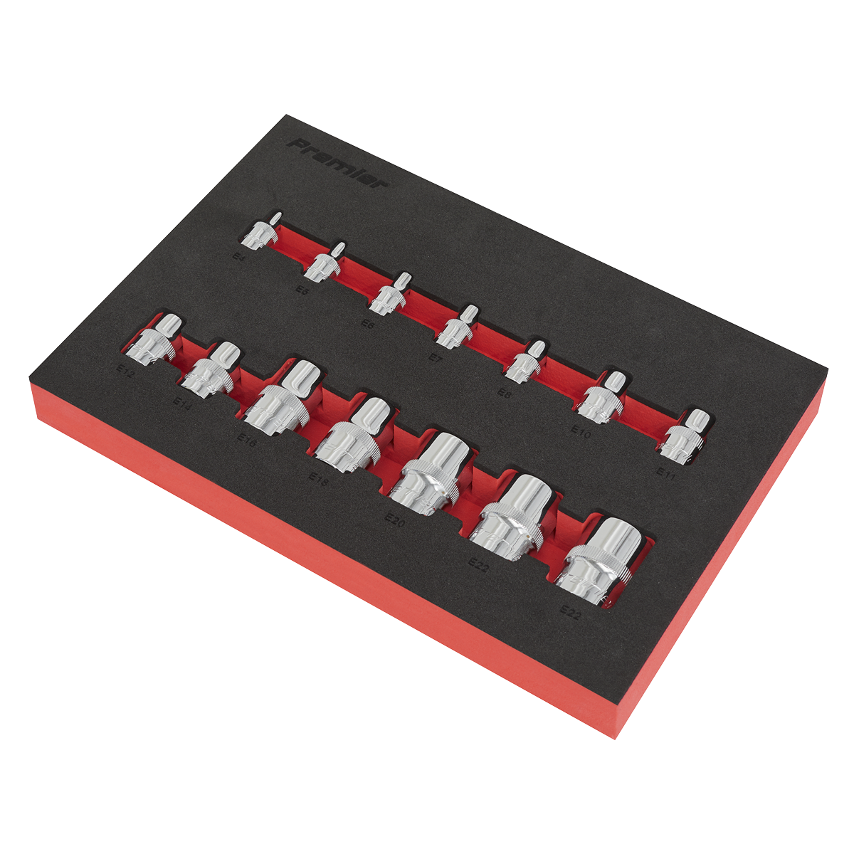 Premier AK61807 Premier TRX-Star* Socket Set 1/4", 3/8" & 1/2"Sq Drive 14pc