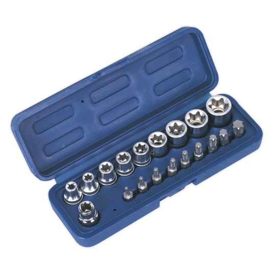 Premier AK6191 Premier TRX-Star* Socket & Bit Set 3/8"Sq Drive 19pc