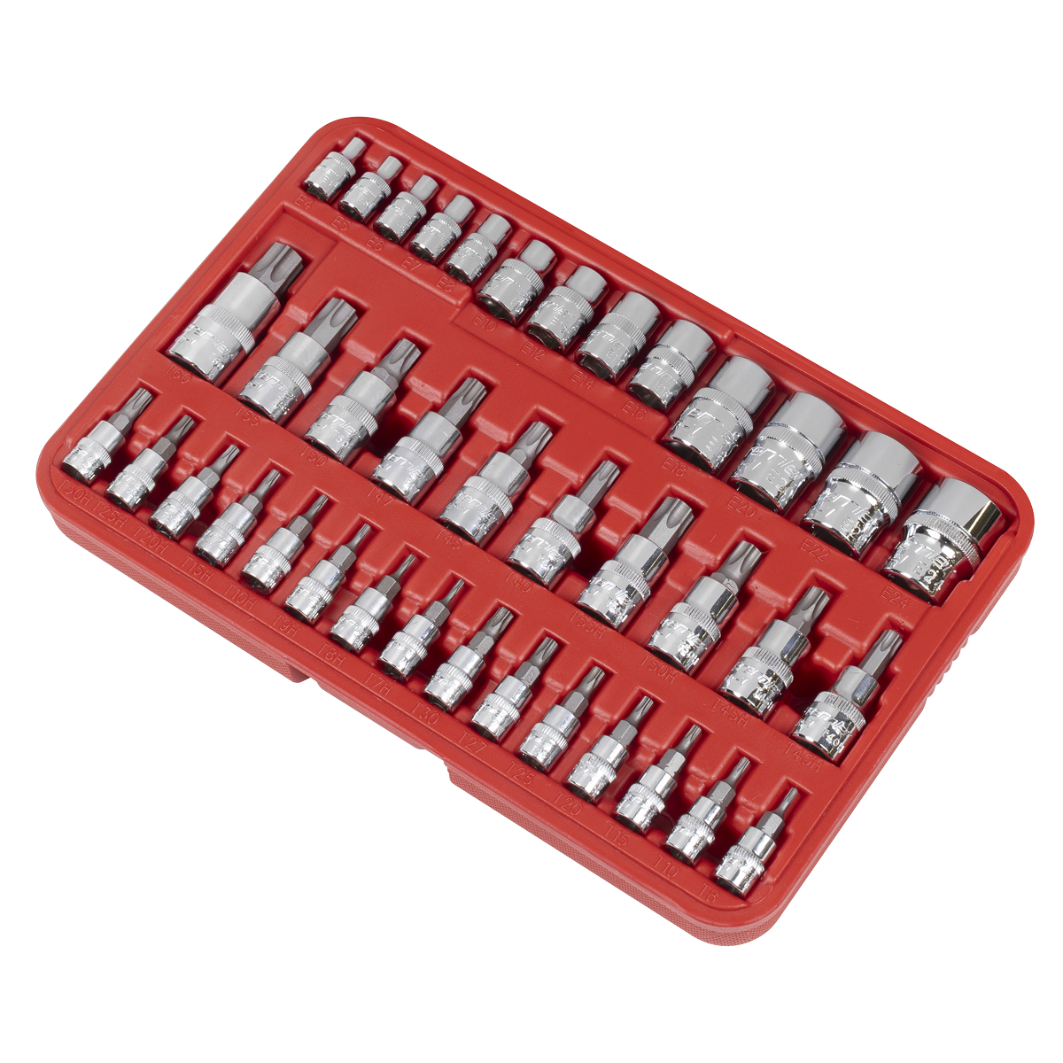Premier AK6197 Premier TRX-Star* Socket & Security Socket Bit Set 1/4", 3/8" & 1/2"Sq Drive 38pc