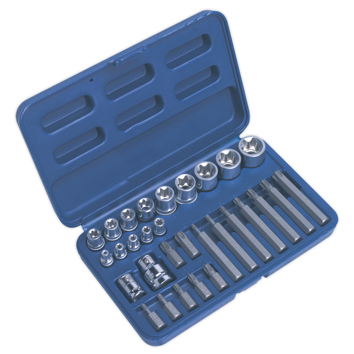 Premier AK619 Premier TRX-Star* Socket & Bit Set 1/4", 3/8" & 1/2"Sq Drive 30pc