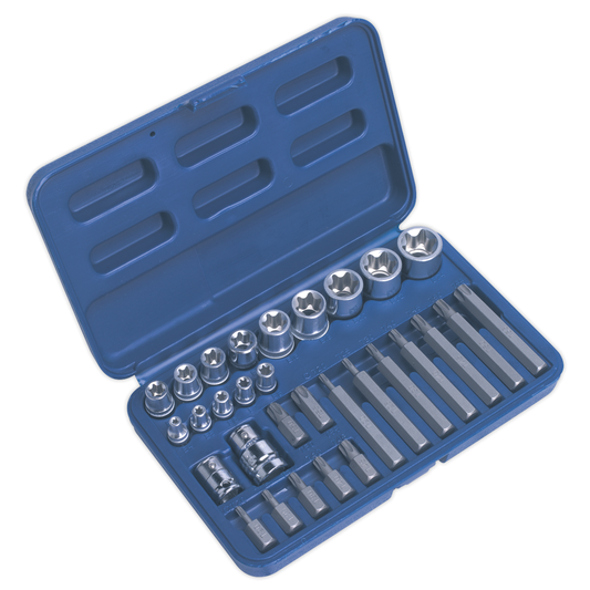 Premier AK619 Premier TRX-Star* Socket & Bit Set 1/4", 3/8" & 1/2"Sq Drive 30pc