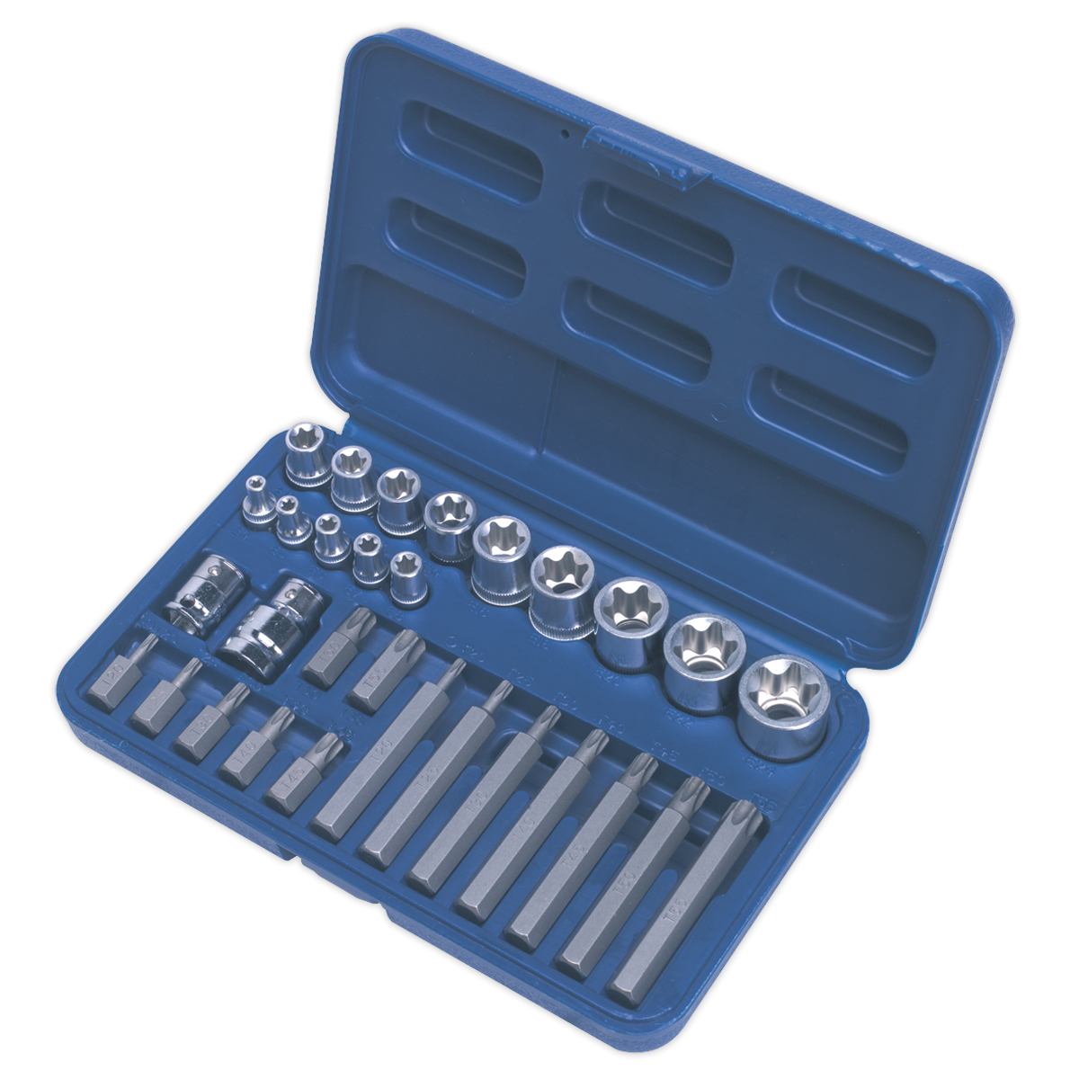 Premier AK619 Premier TRX-Star* Socket & Bit Set 1/4", 3/8" & 1/2"Sq Drive 30pc