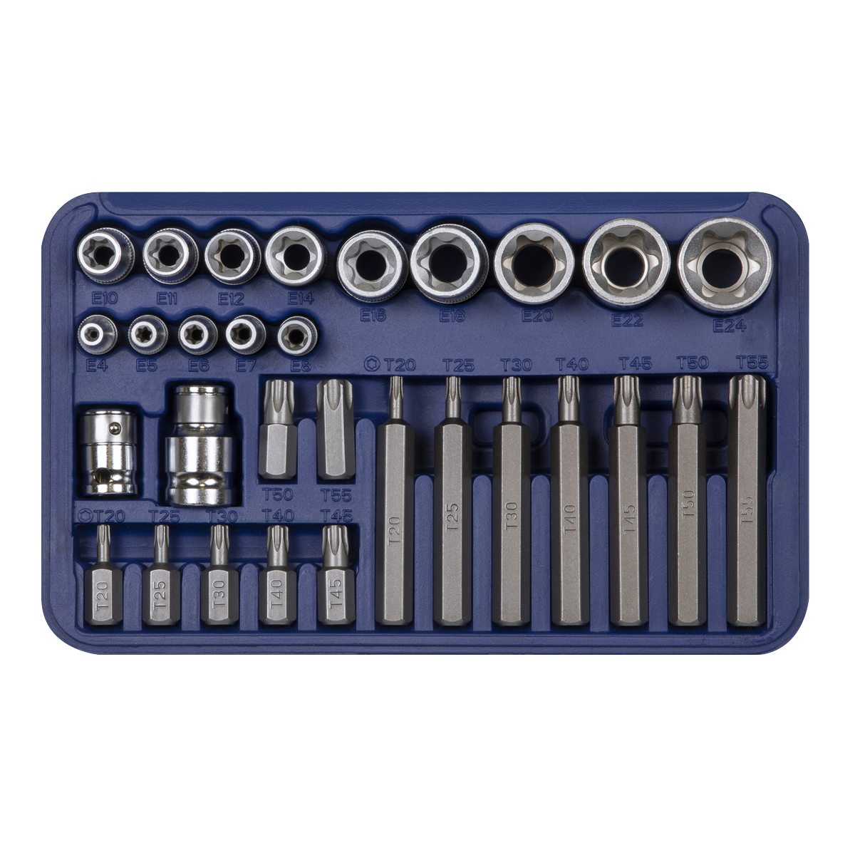 Premier AK619 Premier TRX-Star* Socket & Bit Set 1/4", 3/8" & 1/2"Sq Drive 30pc