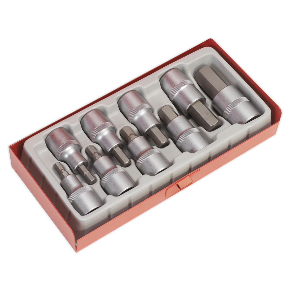 Premier AK620 Premier Hex Socket Bit Set 1/2"Sq Drive 9pc