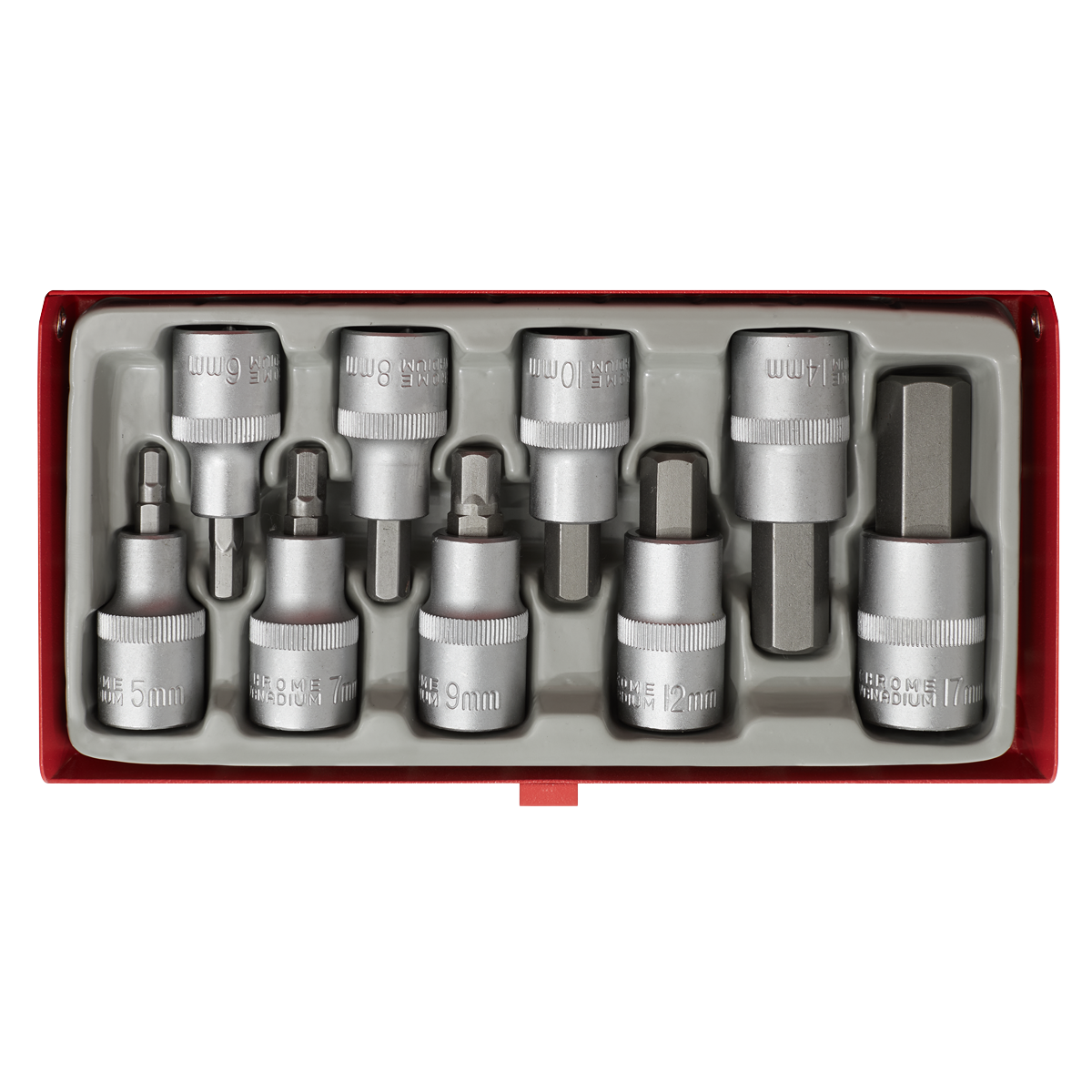 Premier AK620 Premier Hex Socket Bit Set 1/2"Sq Drive 9pc