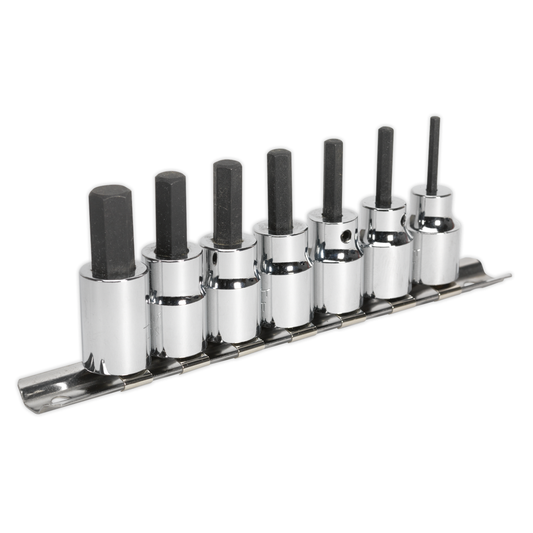 Premier AK62253 Premier Hex Socket Bit Set 3/8"Sq Drive 7pc