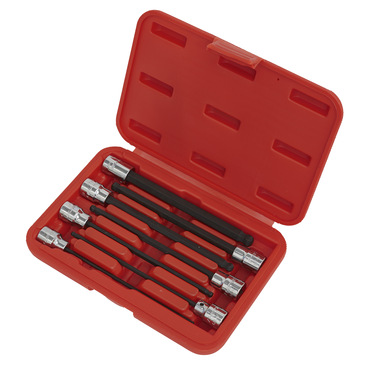 Premier AK62257 Premier Ball-End Hex Socket Bit Set 3/8"Sq Drive 7pc