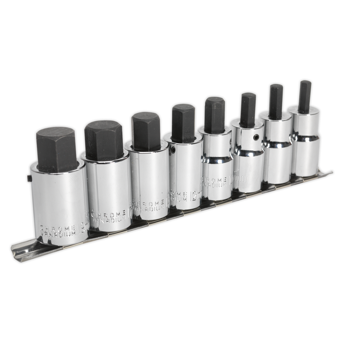 Premier AK62258 Premier Hex Socket Bit Set 1/2"Sq Drive 8pc