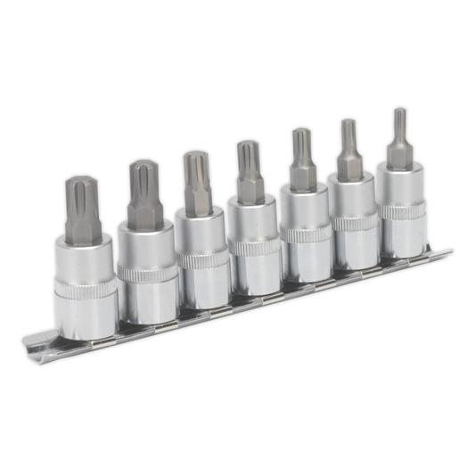 Premier AK6232 Premier Ribe Socket Bit Set 3/8"Sq Drive 50mm 7pc