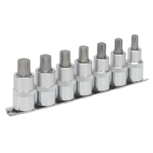 Premier AK6234 Premier Ribe Socket Bit Set 1/2"Sq Drive 55mm 7pc