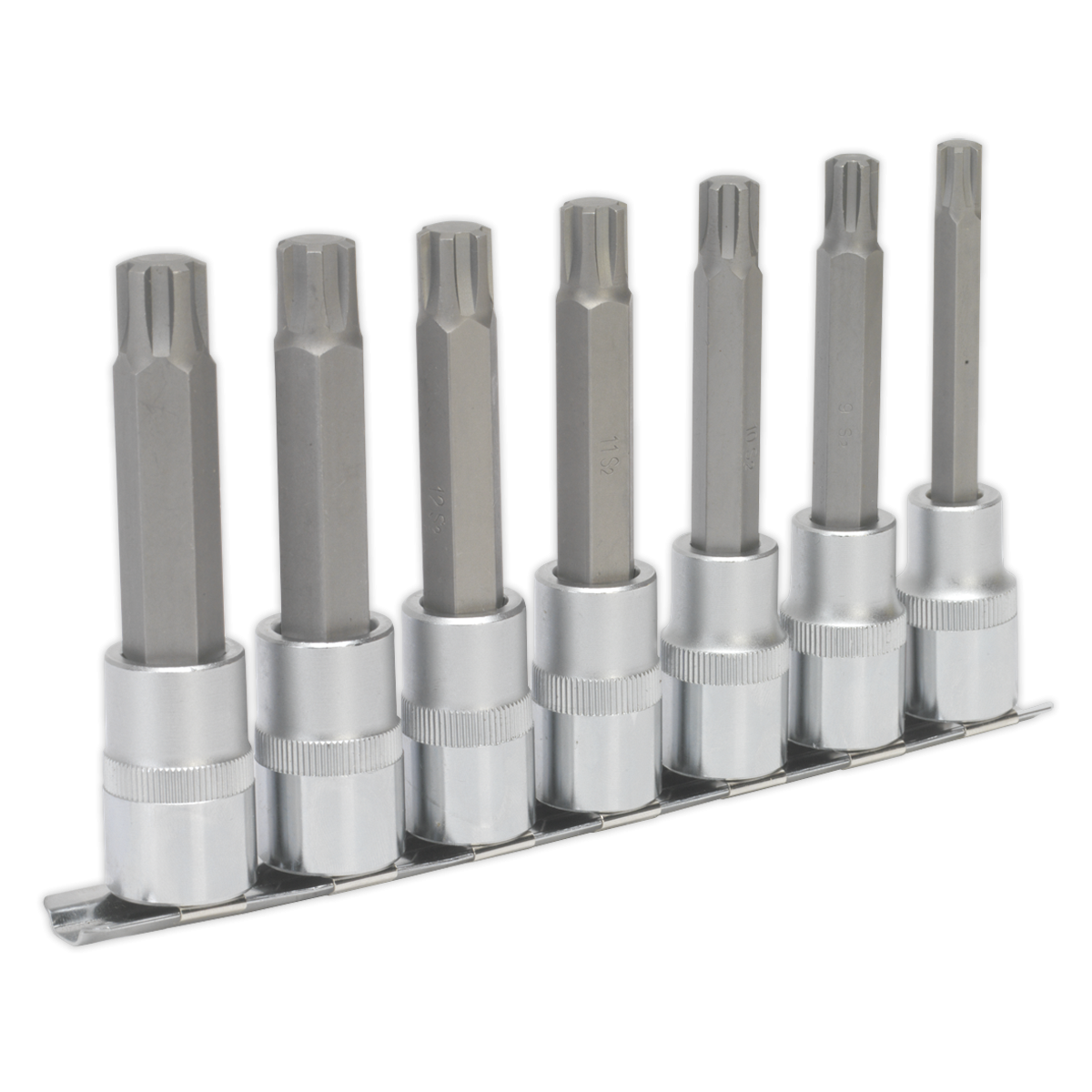 Premier AK6235 Premier Ribe Socket Bit Set 1/2"Sq Drive 100mm 7pc