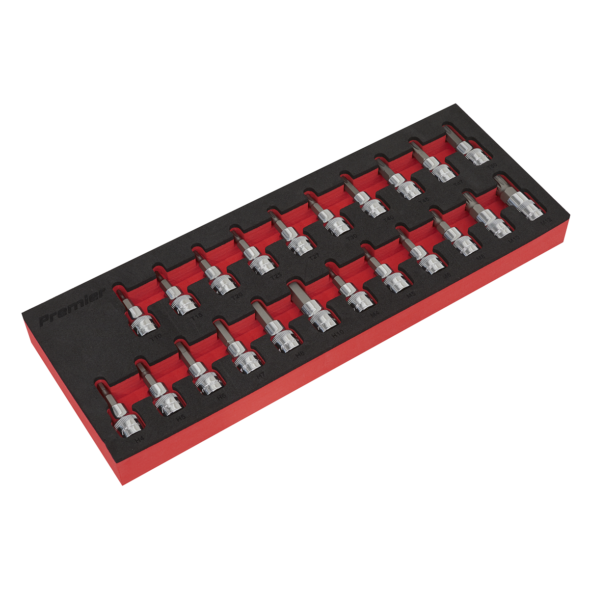 Premier AK6243 Premier TRX-Star*/Hex/Spline Socket Bit Set 3/8"Sq Drive 22pc