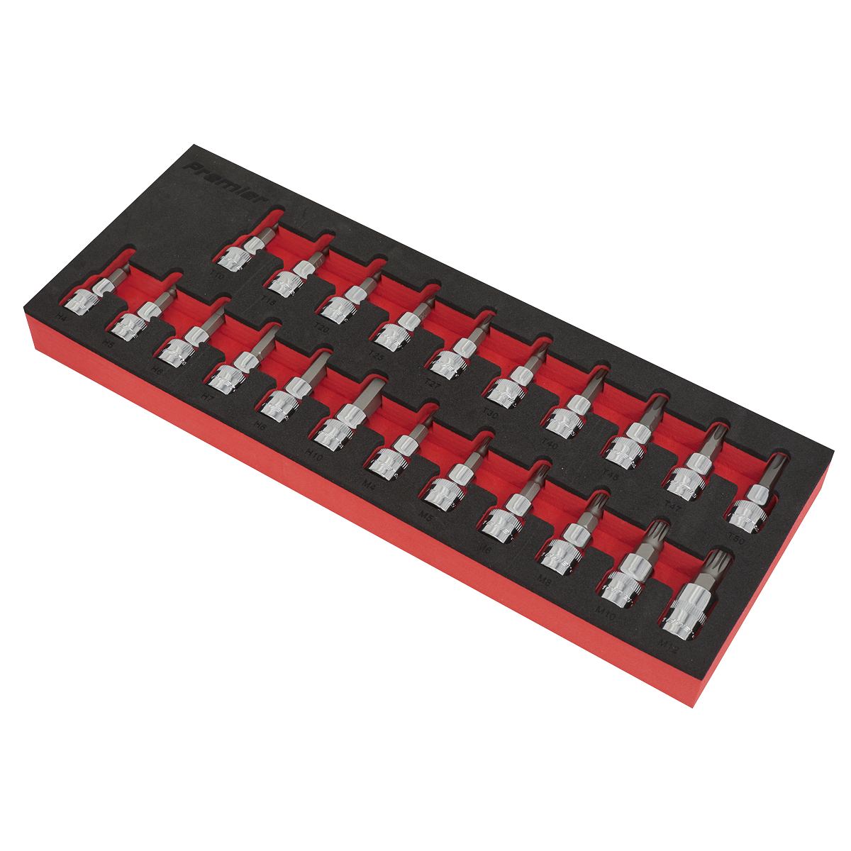 Premier AK6243 Premier TRX-Star*/Hex/Spline Socket Bit Set 3/8"Sq Drive 22pc
