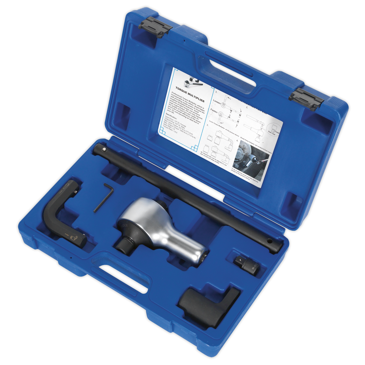 Premier AK6290 Premier Torque Multiplier Set 1/2"-3/4"Sq Drive 7pc