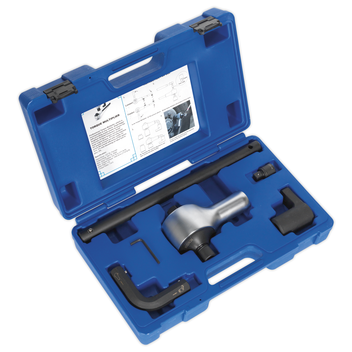 Premier AK6290 Premier Torque Multiplier Set 1/2"-3/4"Sq Drive 7pc