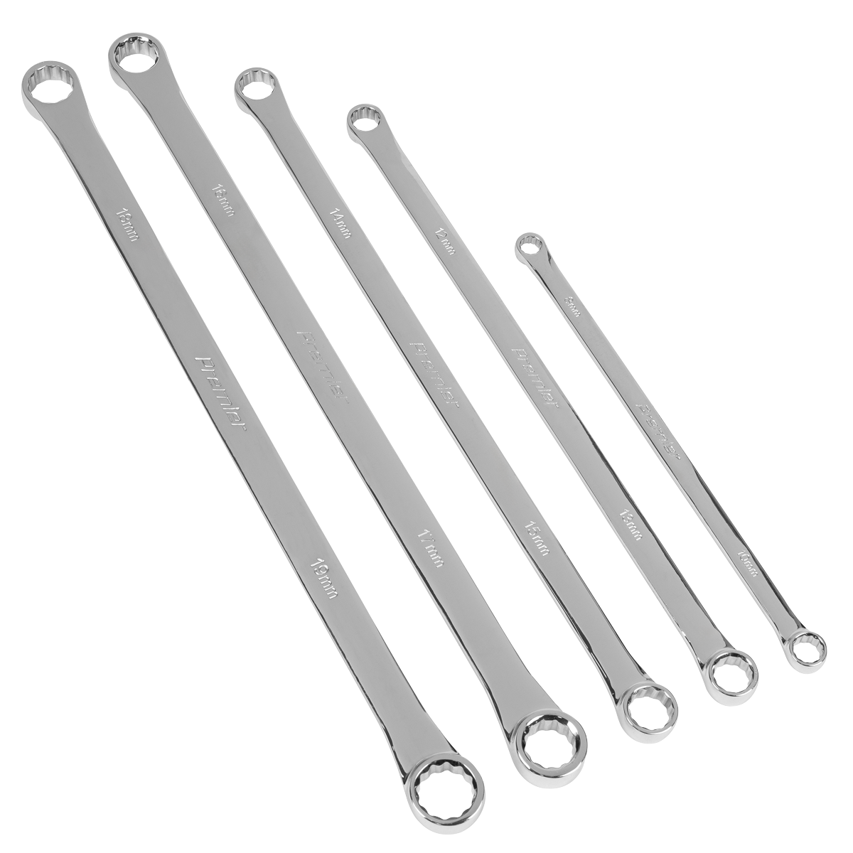 Premier AK63110 Premier Extra-Long Double End Ring Spanner Set in EVA Foam Tray 5pc