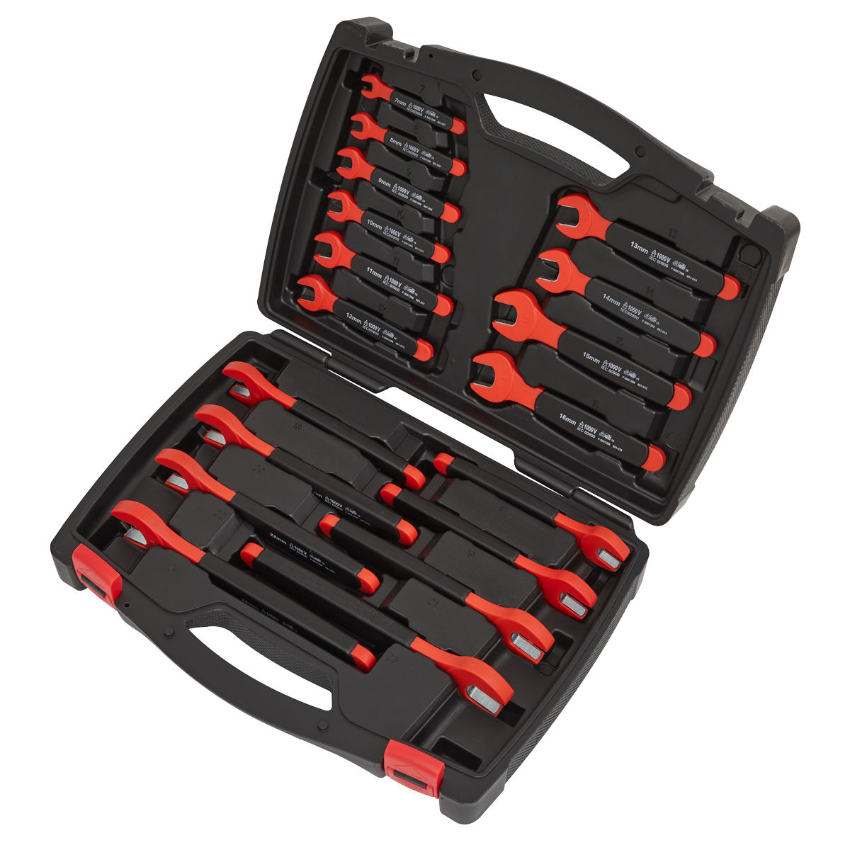 Premier AK63172 Premier Insulated Open-End Spanner Set 18pc - VDE Approved