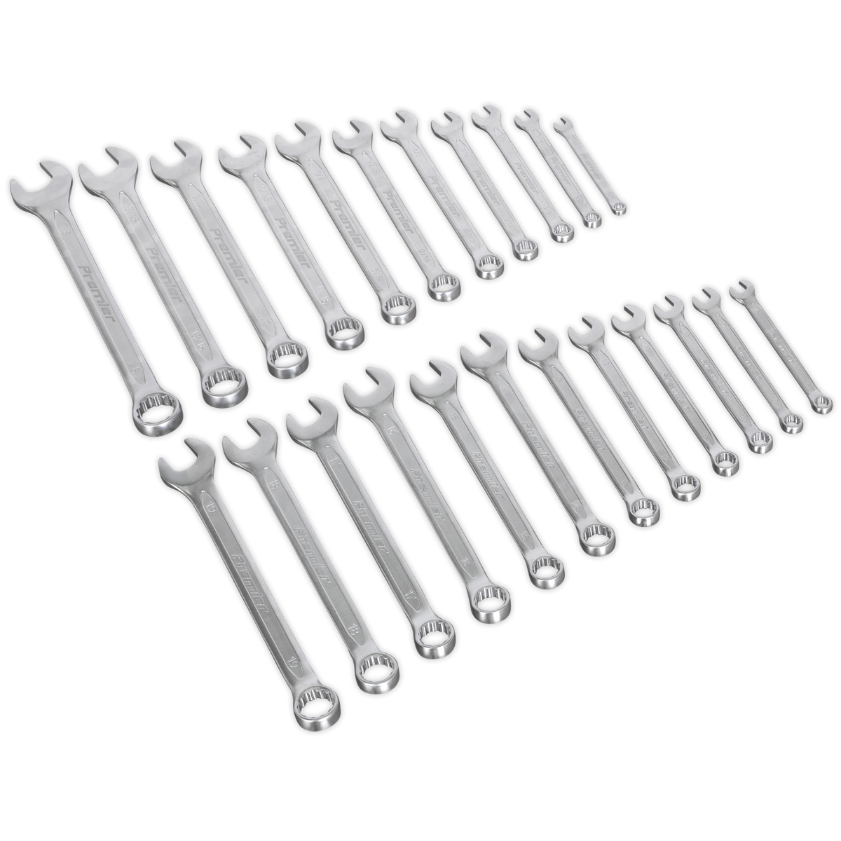Premier AK63256 Premier Metric/Imperial Combination Spanner Set 23pc