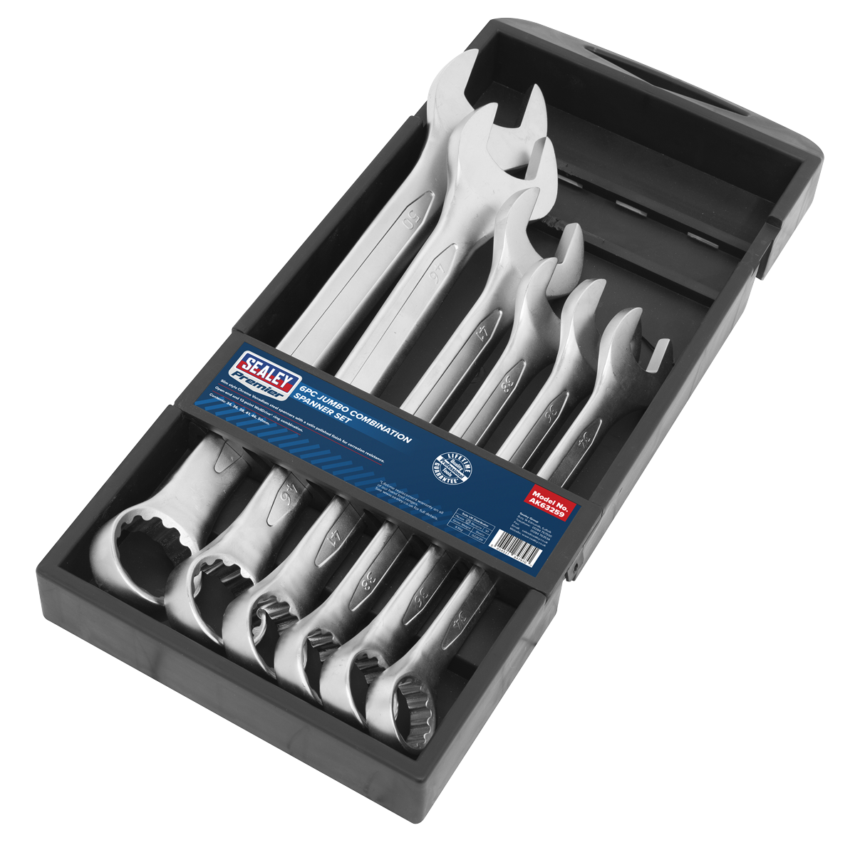Premier AK63259 Premier Jumbo Combination Spanner Set 6pc