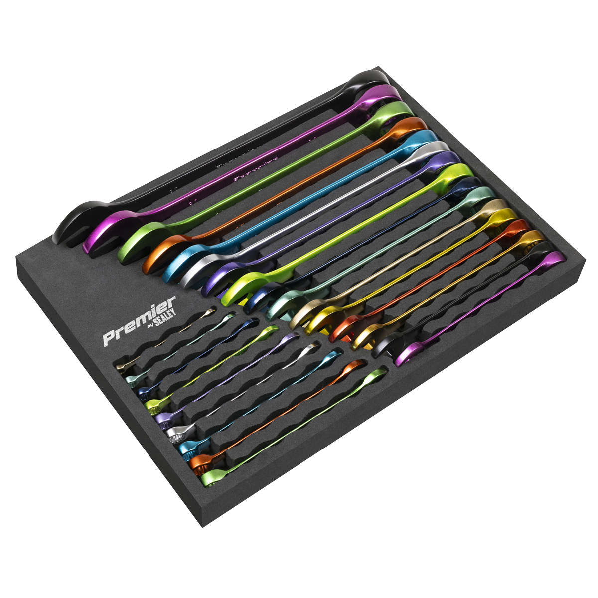 Premier AK63268 Premier Multi-Coloured Combination Spanner Set 25pc