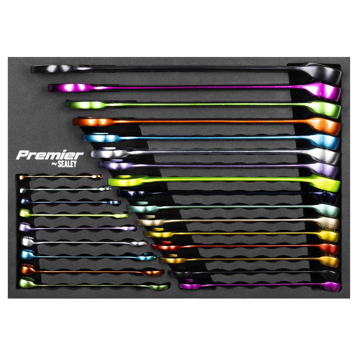 Premier AK63268 Premier Multi-Coloured Combination Spanner Set 25pc