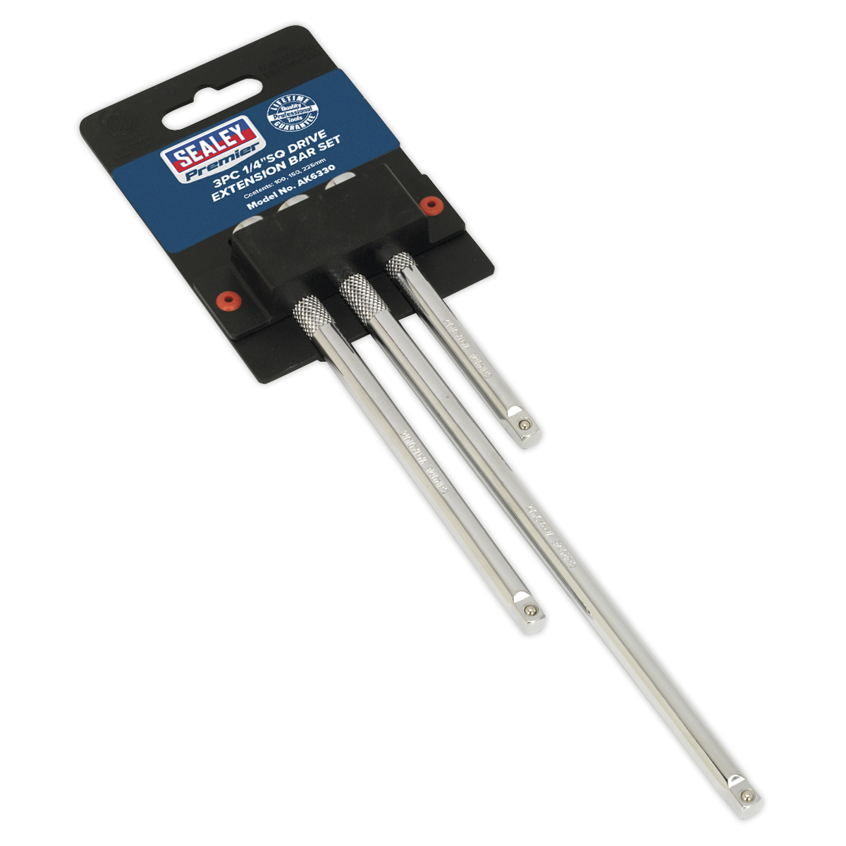 Premier AK6330 Premier Extension Bar Set 1/4"Sq Drive 3pc