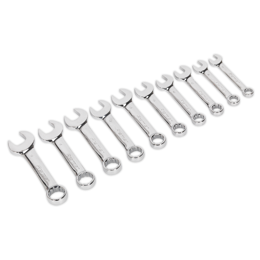 Premier AK633 Premier Stubby Combination Spanner Set 10pc
