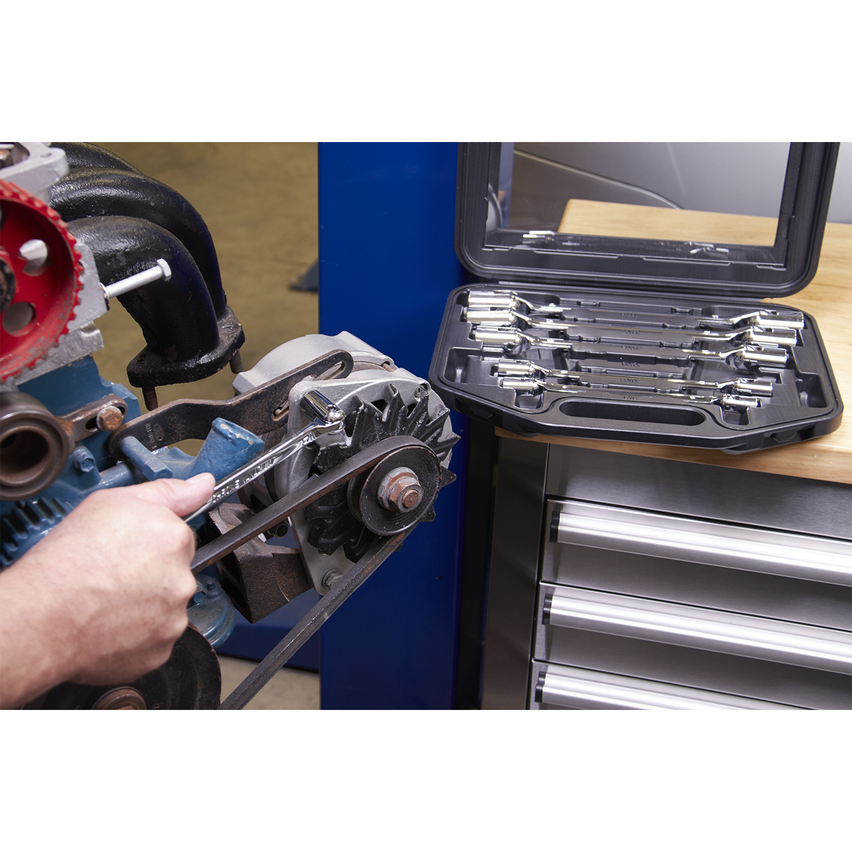 Premier AK635 Premier Double Flexi-Head Socket Spanner Set 6pc