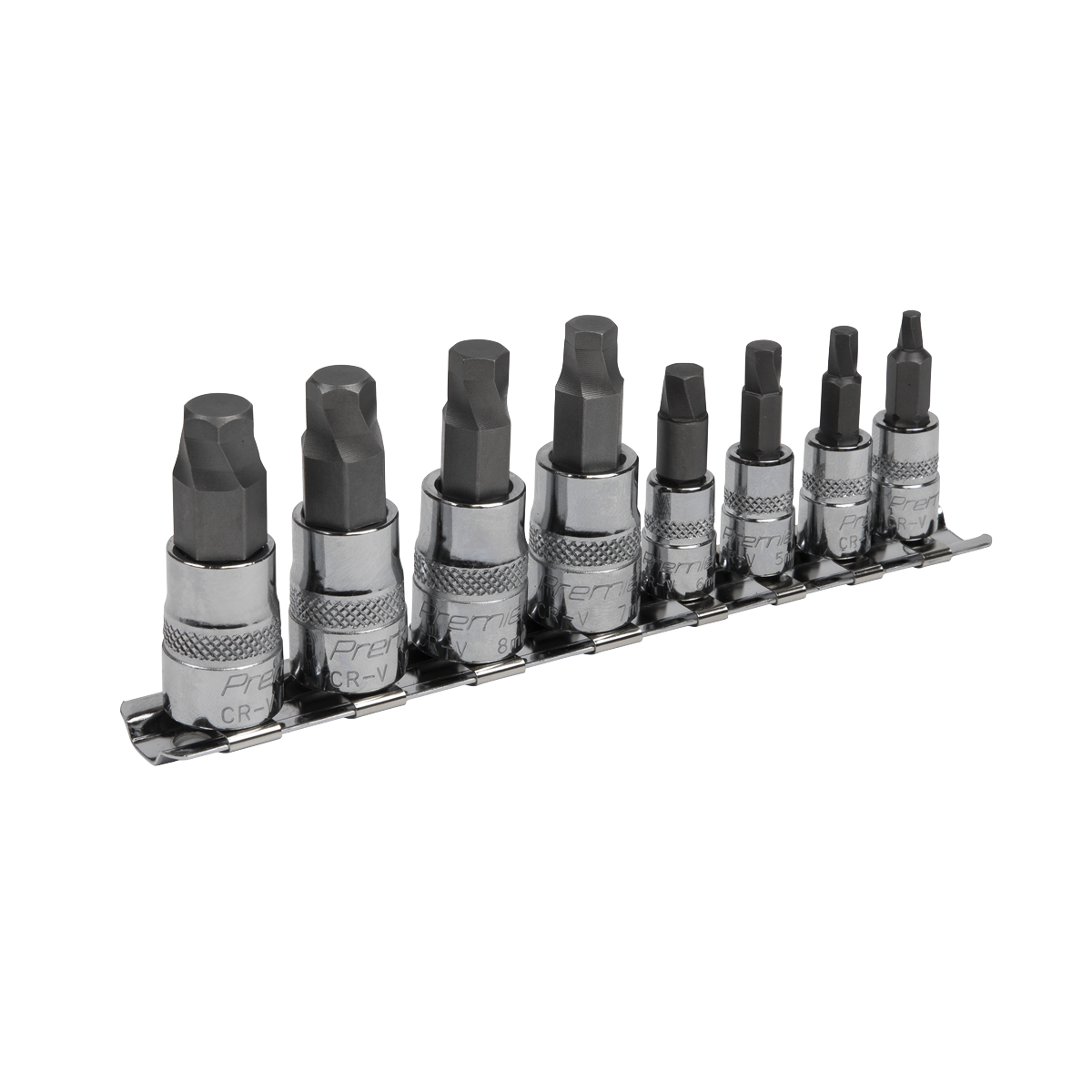 Premier AK65600 Premier Lock-On™ Hex Socket Bit Set 1/4" & 3/8"Sq Drive 8pc