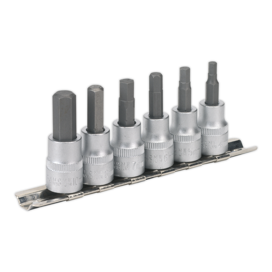 Premier AK656 Premier Hex Key Socket Bit Set 3/8"Sq Drive 6pc