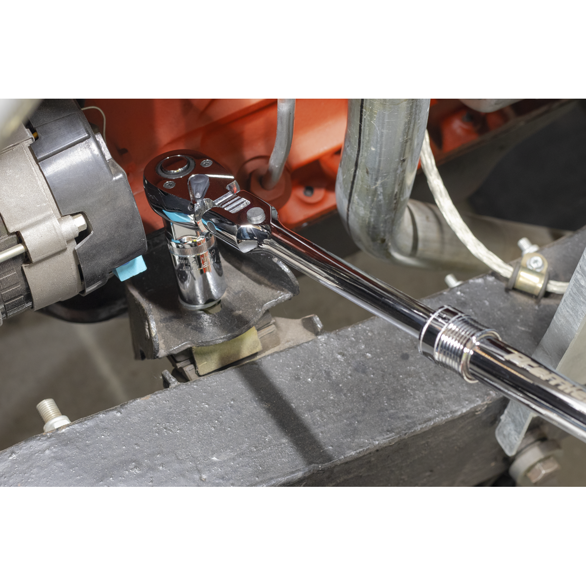 Premier AK6682 Premier Locking Flexi-Head Extendable Ratchet Wrench 1/2"Sq Drive