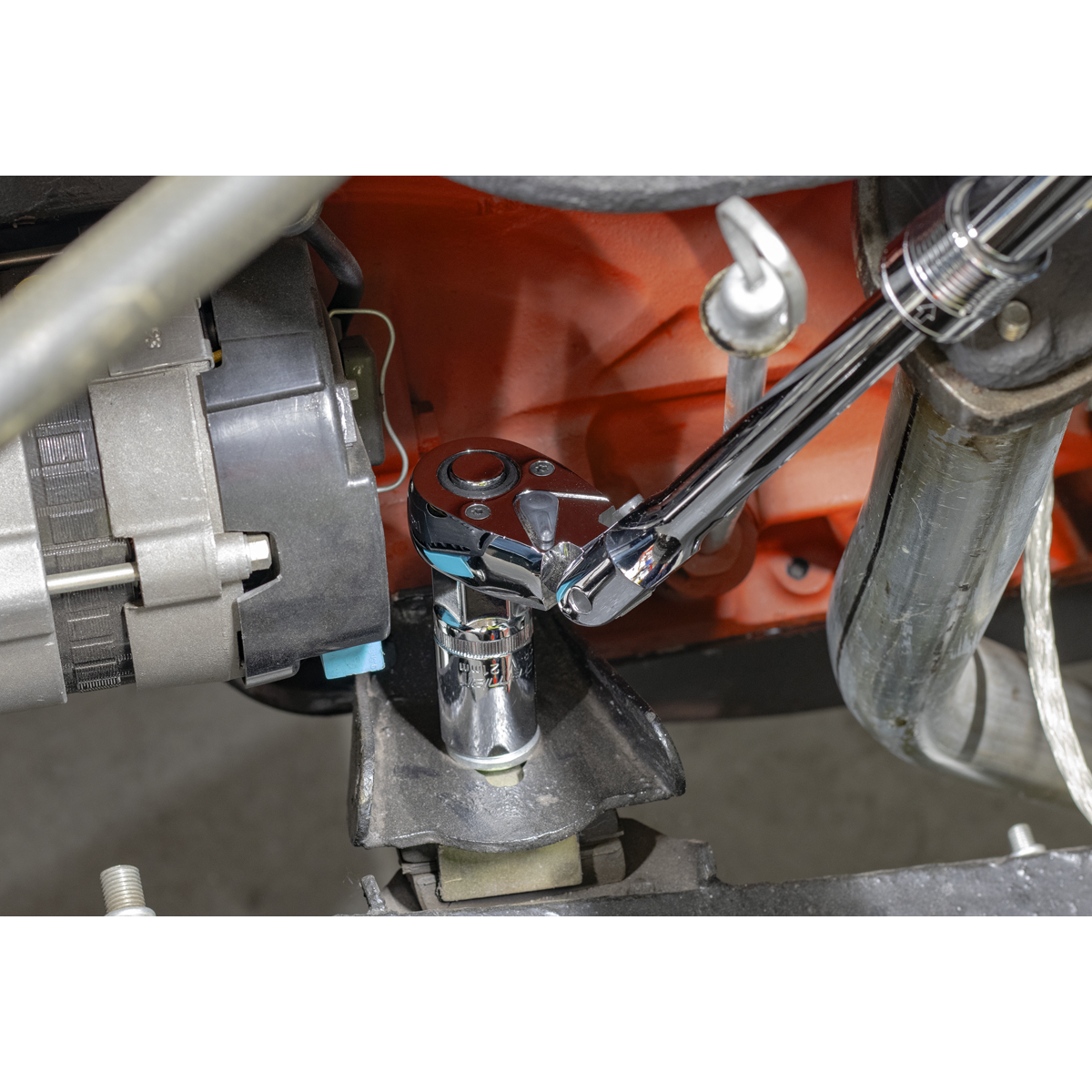 Premier AK6682 Premier Locking Flexi-Head Extendable Ratchet Wrench 1/2"Sq Drive