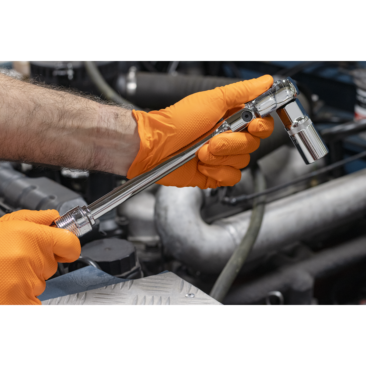 Premier AK6682 Premier Locking Flexi-Head Extendable Ratchet Wrench 1/2"Sq Drive