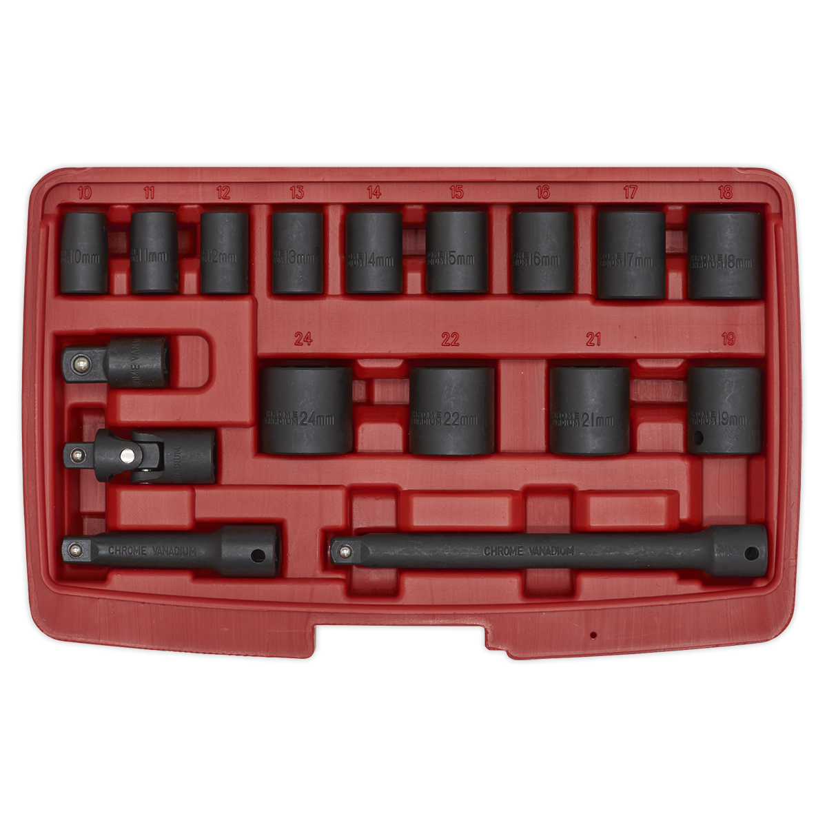Premier AK68217 Premier Impact Socket Set 3/8"Sq Drive 17pc