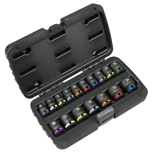 Premier AK68218 Impact Socket Set 3/8"Sq Drive 17pc
