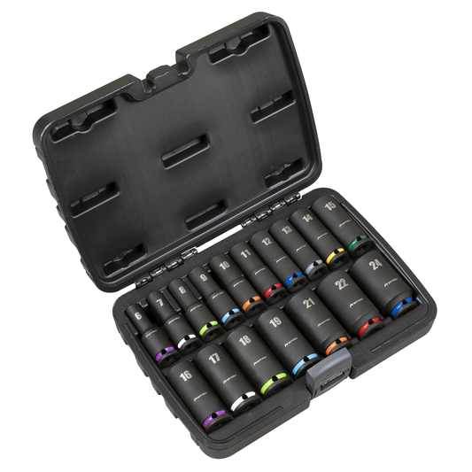 Premier AK68219 Deep Impact Socket Set 3/8”Sq Drive 17pc