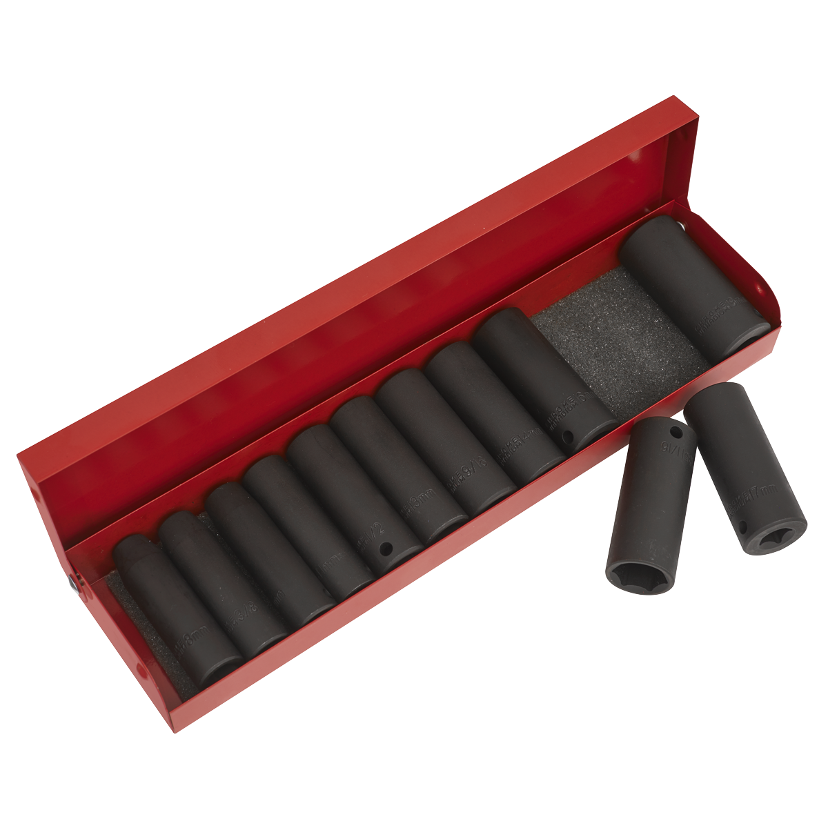 Premier AK683 Premier Metric/Imperial Deep Impact Socket Set 3/8"Sq Drive 12pc
