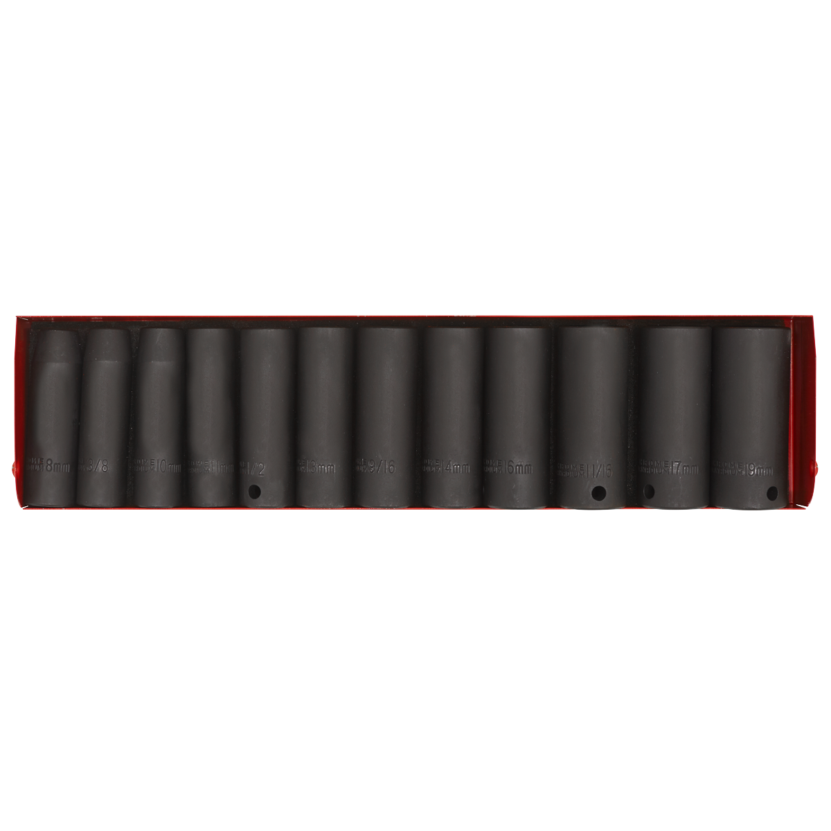Premier AK683 Premier Metric/Imperial Deep Impact Socket Set 3/8"Sq Drive 12pc